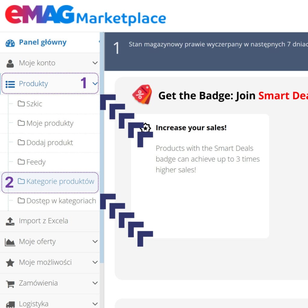 cum adaugi date cu excel în eMAG Marketplace cu harta.agency