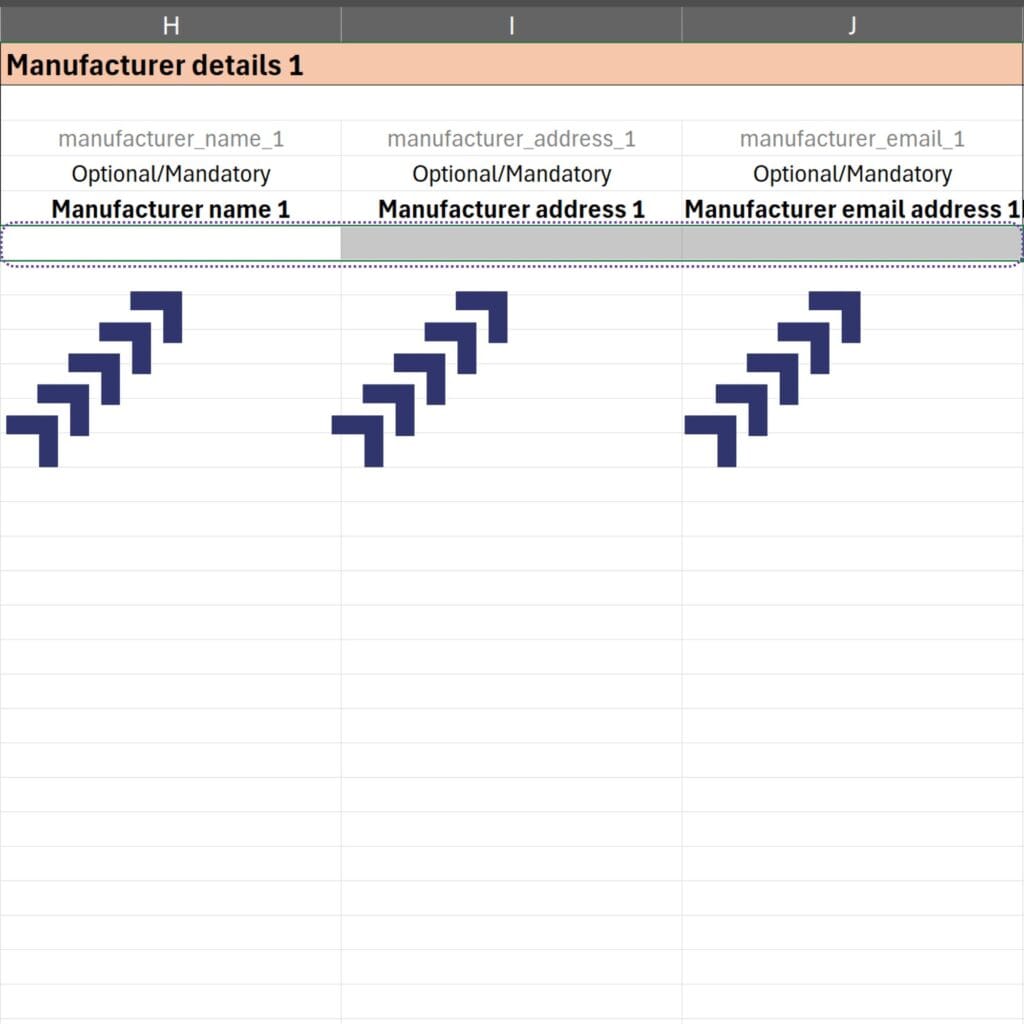 adăugarea informațiilor despre producător prin Excel în eMAG Marketplace - ghid harta.agency
