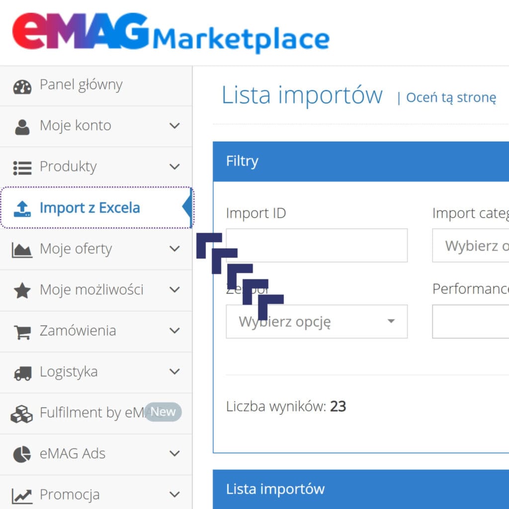import din excel în eMAG Marketplace - ghid harta.agency