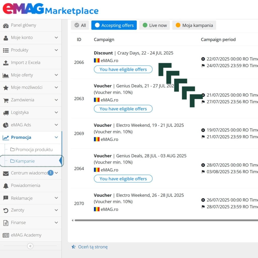 cum adaugi produse în campania discount pe eMAG Marketplace - harta.agency