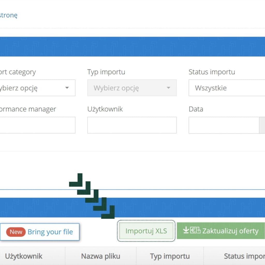 adăugarea fișierului excel cu oferte în eMAG Harta.agency