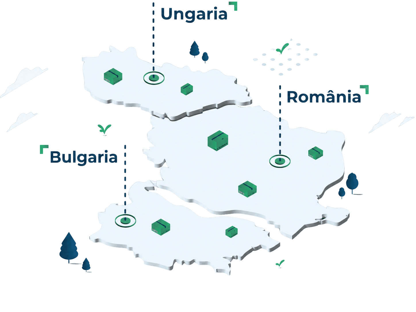 harta acoperirii harta.agency și eMAG Marketplace