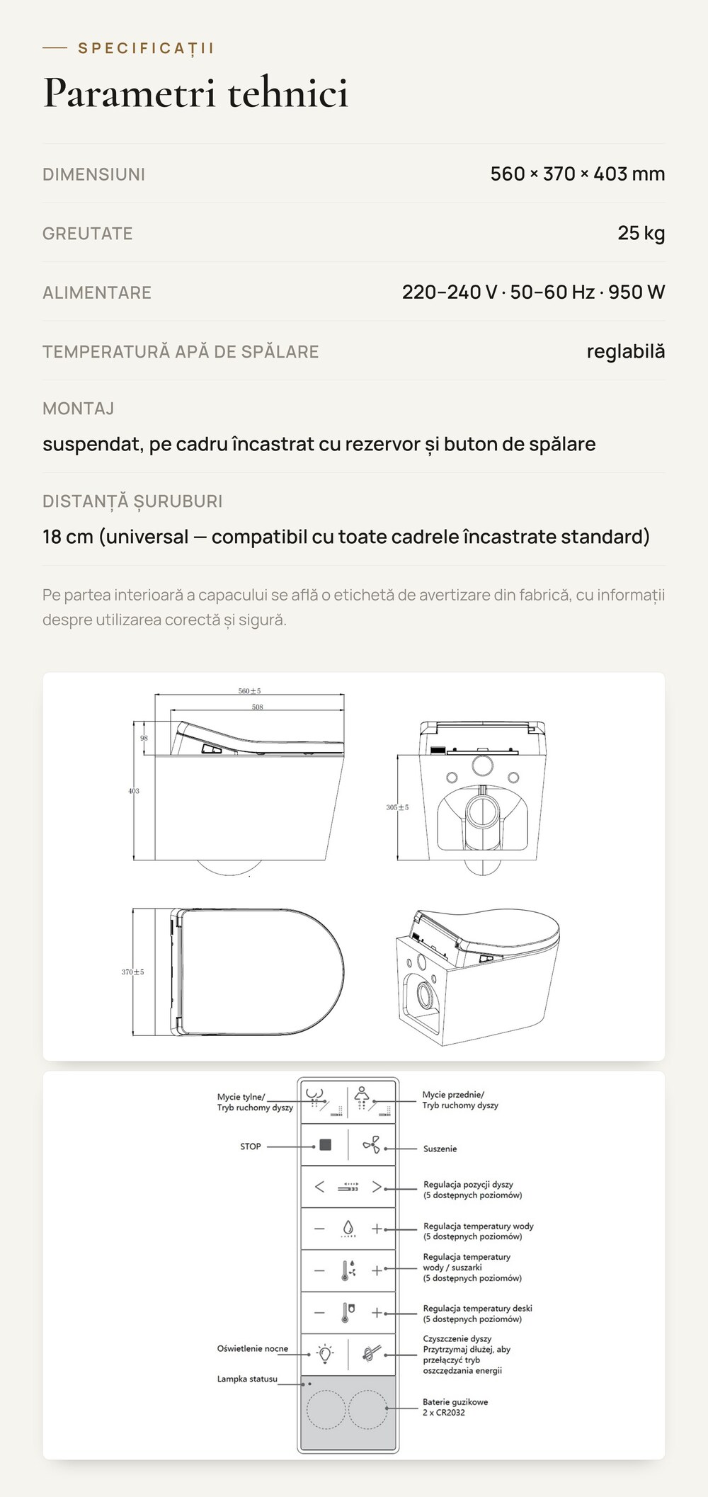 Fragment of an A+ product page we prepared