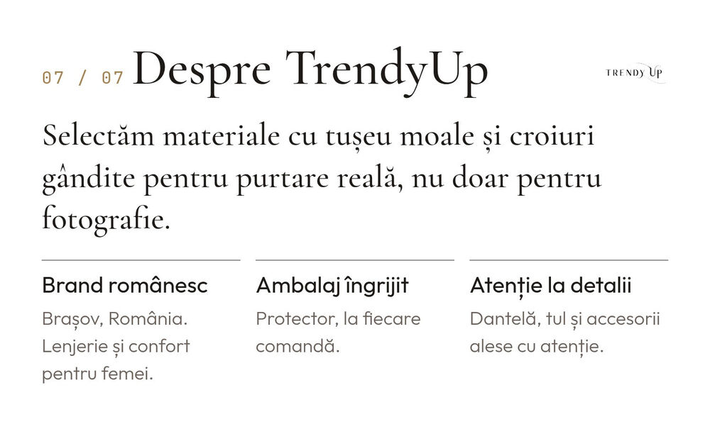 TrendyUp eMAG product page: satin robe with lace - 9